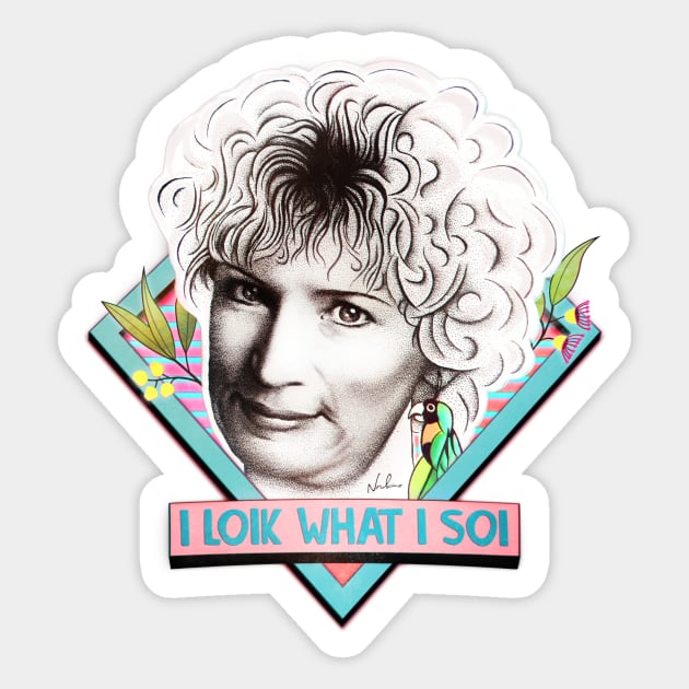 I LOIK WHAT I SOI Sticker by nordacious